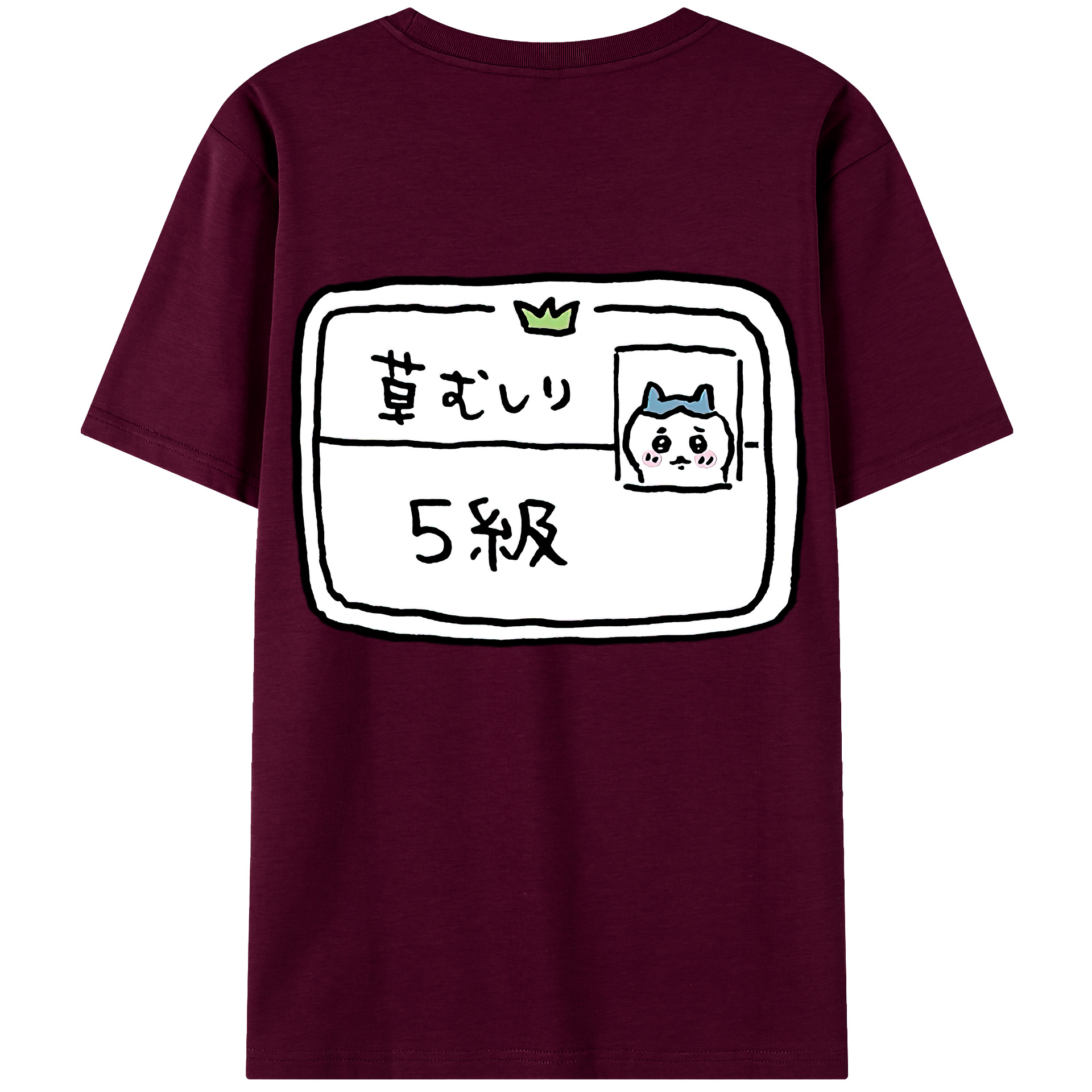 （画像用） ちいかわ ハチワレ Chii-kawa hachiware レディース半袖Tシャツ(バックプリント)